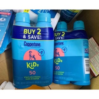 Chai xịt chống nắng trẻ em Coppertone Kids SPF 50 -156g