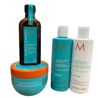 Bộ sản phẩm phục hồi tóc hư tổn Moroccanoil Repair 250mlx2/250ml/100ml