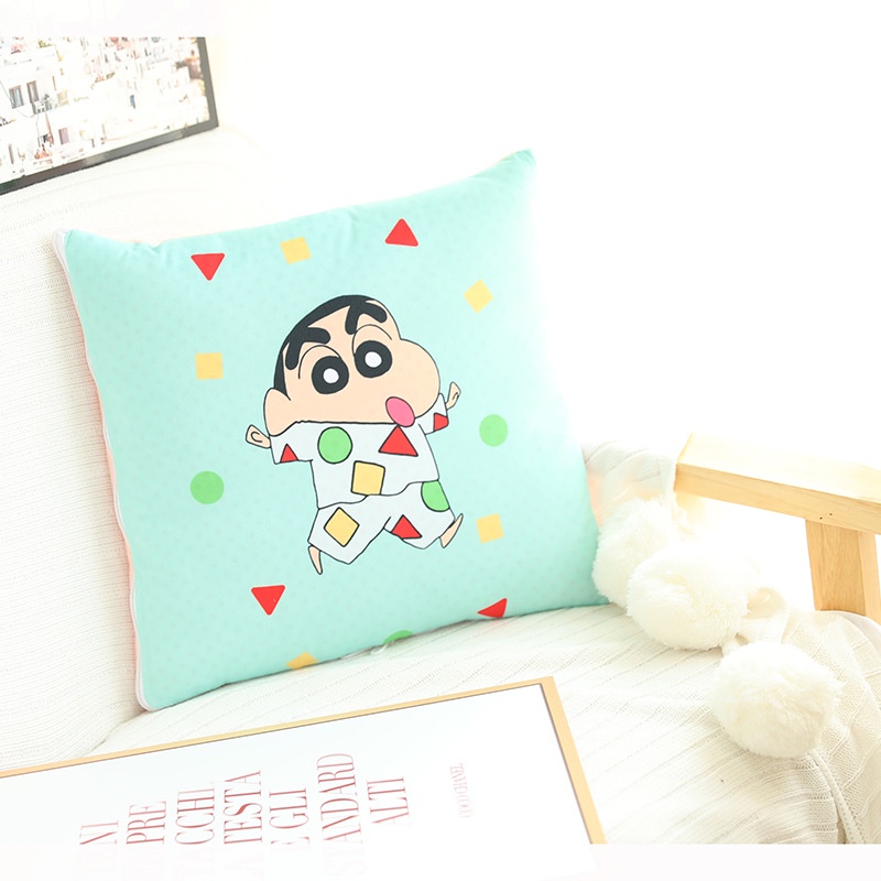 Pehl Chăn Gối Văn Phòng Nhồi Bông Dày Dặn Hình Cậu Bé Bút Chì Shin-chan Cá Tính