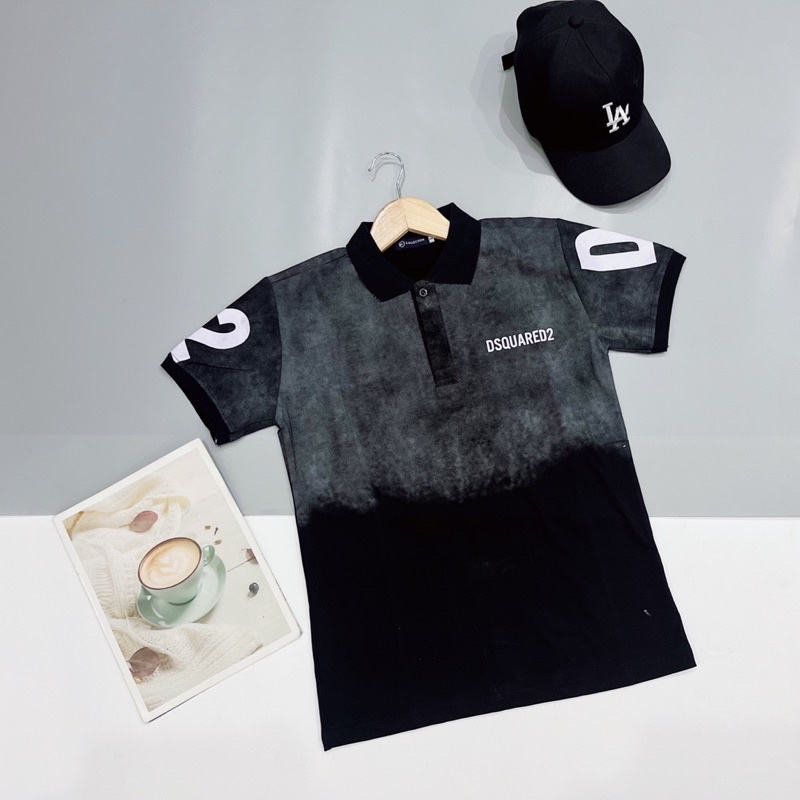 Áo Thun Cotton Cổ Bẻ PoLo In HỌA TIẾT LOANG PLTN