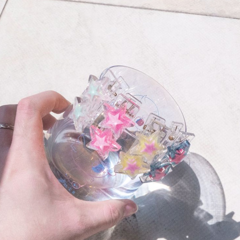 Kẹp Tóc Nhựa Hình Ngôi Sao Ngọt Ngào Cho Nữ