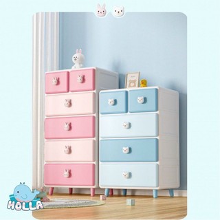 Tủ nhựa thỏ  gấu Holla sizze lớn 3-4-5 tầng đựng quần áo, bỉm sữa cho bé
