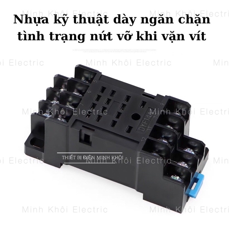 Đế rơ le timer thời gian, đế relay trung gian socket relay, de role