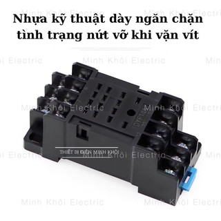 Đế rơ le timer thời gian, đế relay trung gian socket relay, de role
