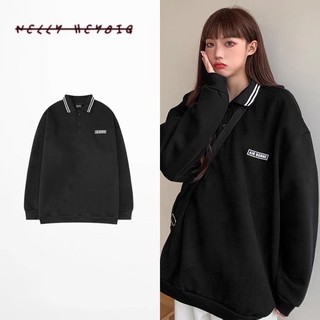 [sẵn] Áo polo dài tay 126498 Nelly Heybig form rộng dành cho nam và nữ 59 air borne