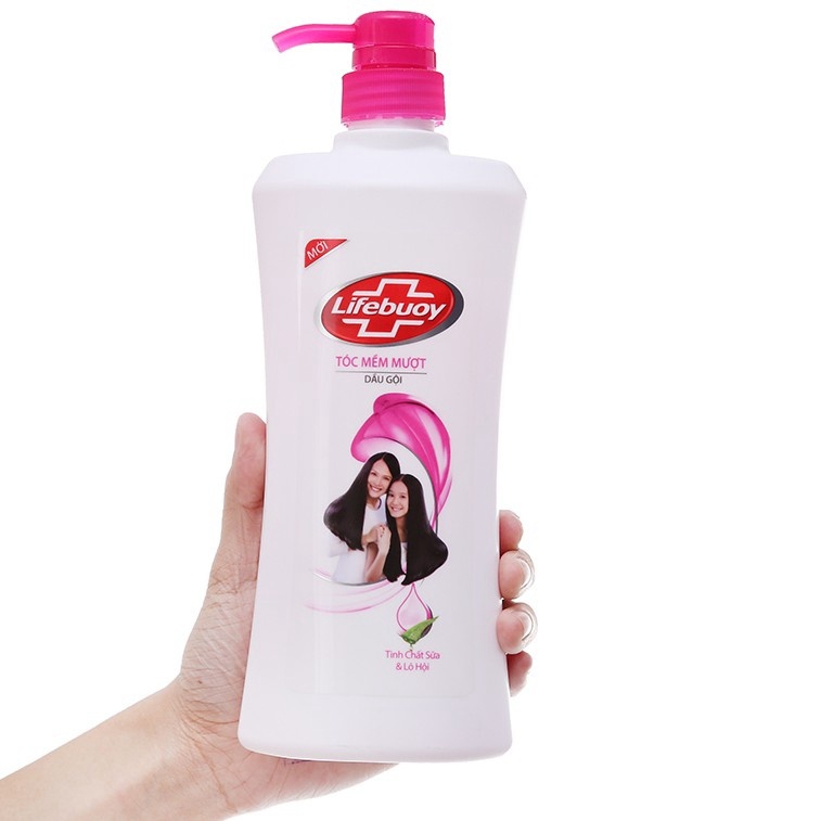 Dầu gội Lifebuoy tóc mềm mượt 640g - XANH