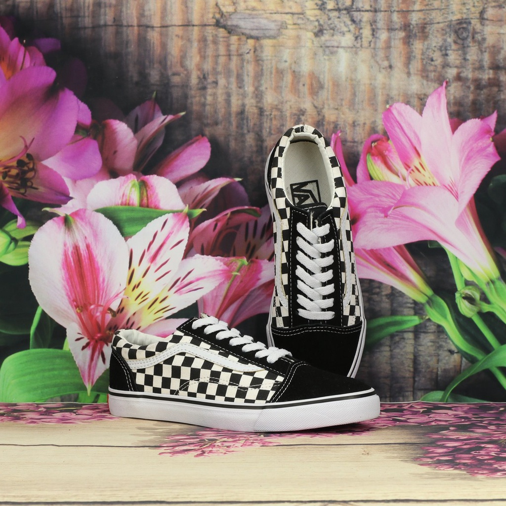 Giày Sneaker Vnss Old Skool Nam caro  [+ 1 Tất]