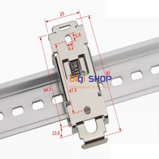 Chân cài DIN 35 inox cho thiết bị điện tử - Hàng có sẵn