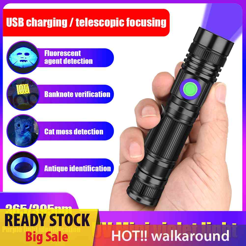 Đèn LED UV 365nm Soi Vết Bẩn Cho Thú Cưng - Màu Đen
