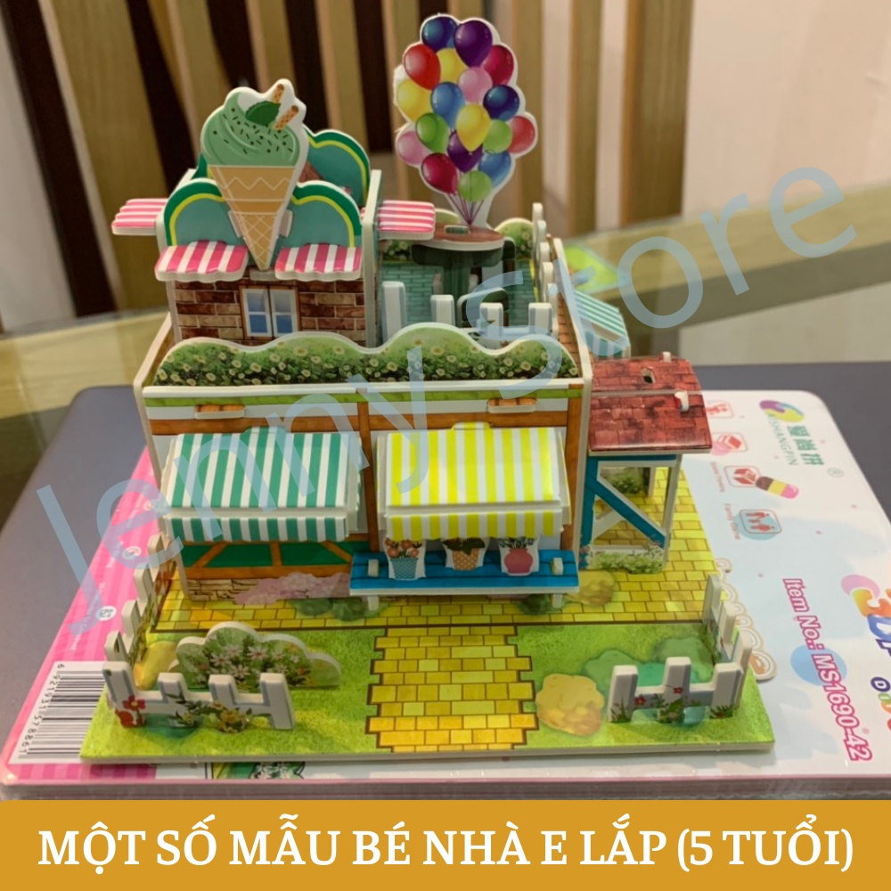 23 Mẫu Bộ Đồ Chơi Lắp Ghép Xếp Hình LẮP GHÉP NGÔI NHÀ 3D