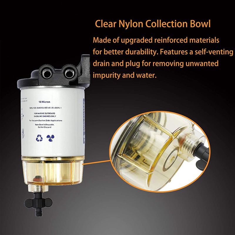 Bộ Lọc Nhiên Liệu Tách Nước s3213 Cho Mô Tô mercury 35-60494 - 1 yamaha b32013 18-7932