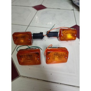 Bộ đèn xi nhan trước sau xe cub 82 DD, xinhan cup học sinh mới 50cc 70cc phụ tùng phố huế
