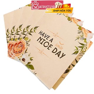 Combo 5 Thiệp mừng vuông gấp Have a Nice day