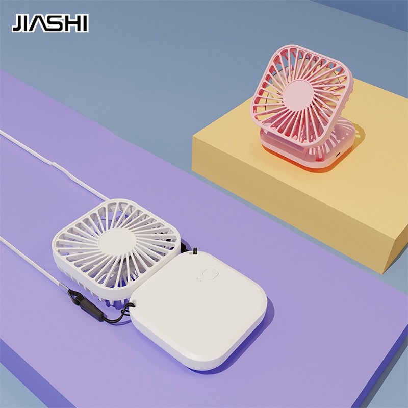 JIASHI Quạt mini Cầm Tay Để Bàn Có Thể Sạc Lại Bằng Cổng USB