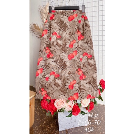Chân váy Nhật dài kiểu