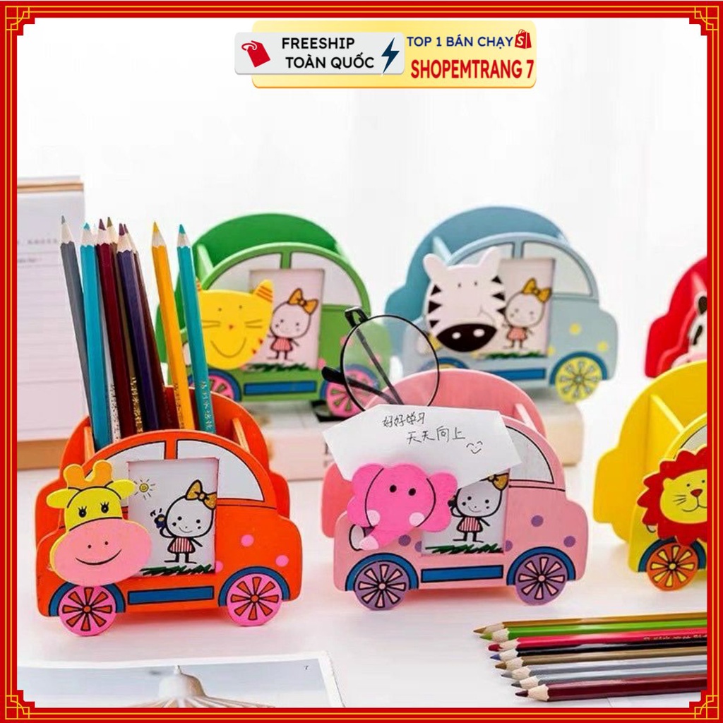 PVN33318 Hộp đựng bút để bàn hình ô tô cho bé T2 .