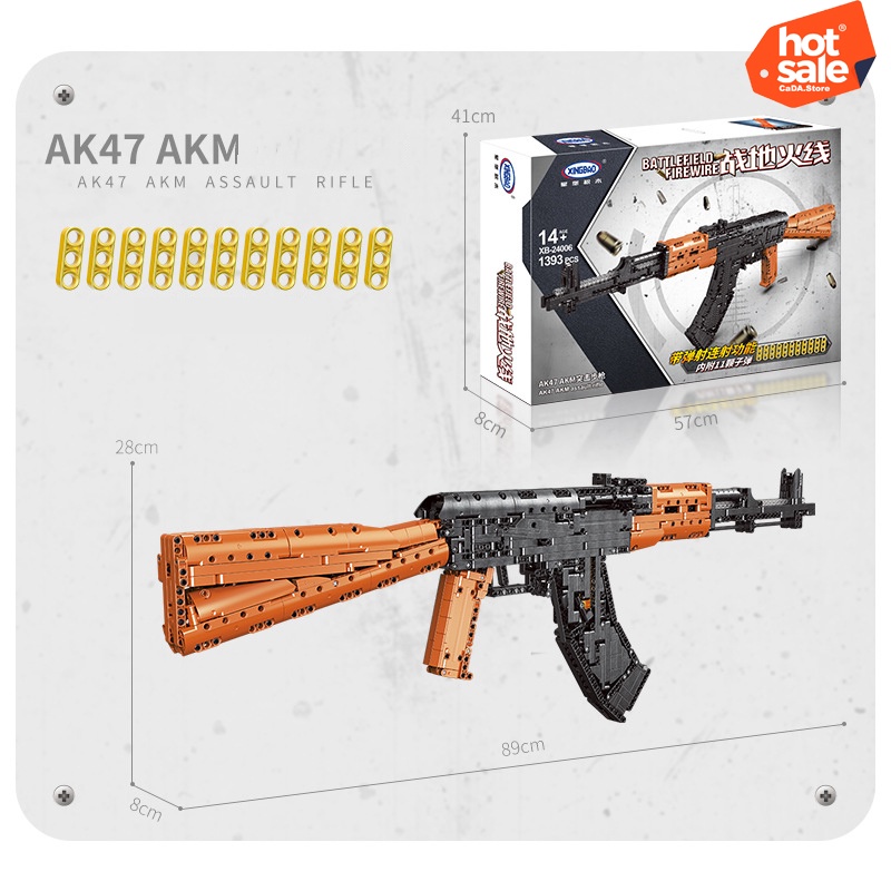 Đồ Chơi Lắp Ráp Mô Hình PUBG Súng AK47 XINGBAO XB-24006 Với 1393 PCS