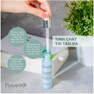 Tinh Chất Tái Tạo Da Giúp Da Mịn Màng Placentor Vegetal Regenerating Serum Face And Eye Contour 10ml