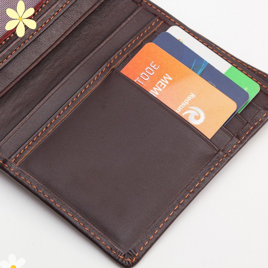 Ví Nam Đứng Gập Đôi Thiết Kế Đơn Giản - Bóp Da Cao Cấp DUNGBO -  karro_shop