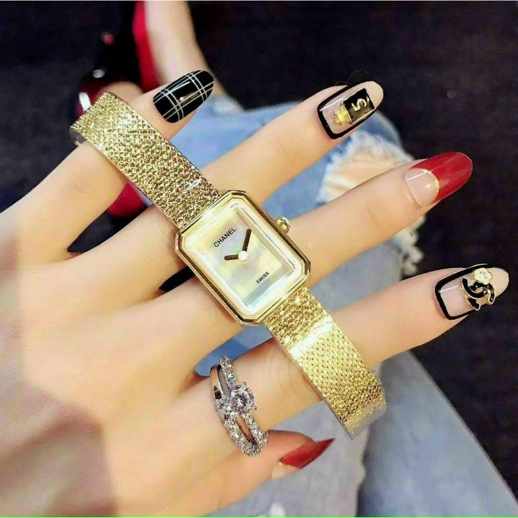 Đồng hồ nữ dây lưới Chanel size nhỏ xinh