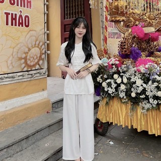 BỘ BÀ BA LỤA GẤM TAY XÒE MẪU 2
