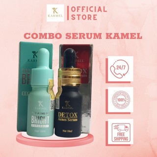 Combo Serum giảm mụn mờ thâm Karmel detox , treatment 10ml