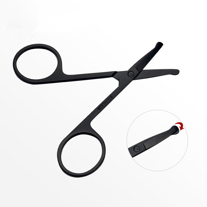 Kéo Cắt Tỉa Lông Mũi An Toàn Bằng Thép Không Gỉ Tiện Dụng