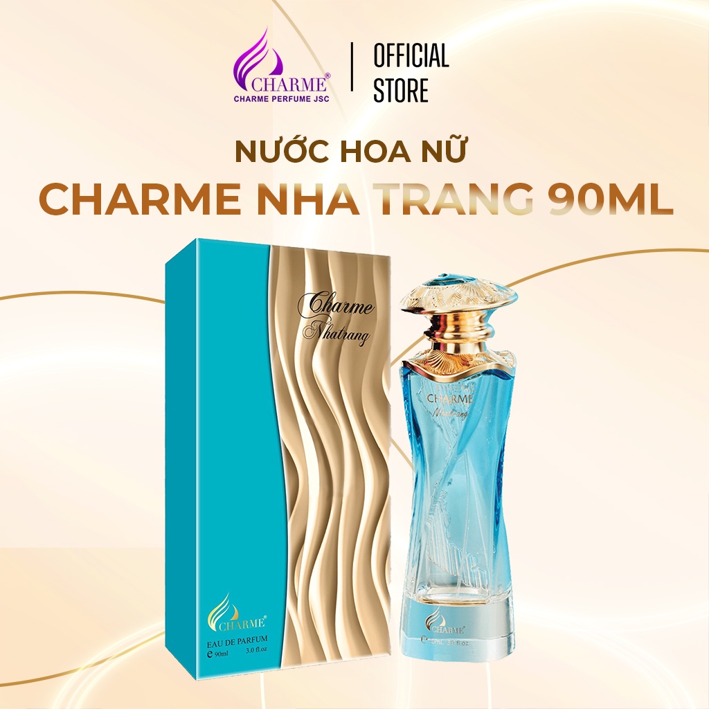 Nước hoa nữ cao cấp, Charme Nhatrang, lưu hương lâu, sang trọng, tinh tế, mùi hương man mát tựa biển cả, 90ml