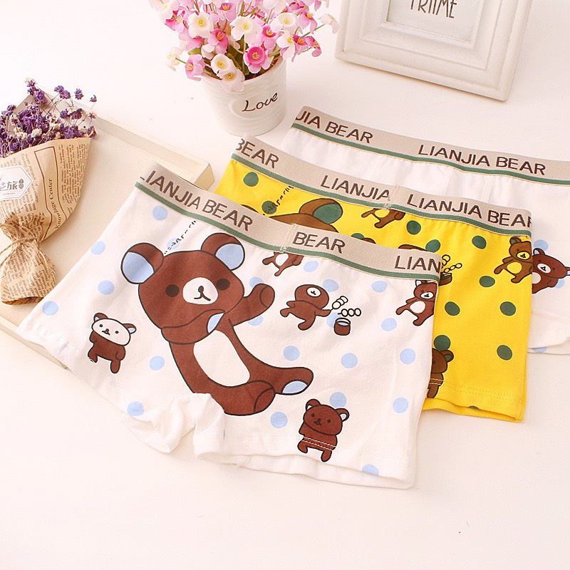 Set 4 Chiếc Quần Chip Bé Trai Cotton Co Giãn - Hàng Quảng Châu Cao Cấp (QC33)