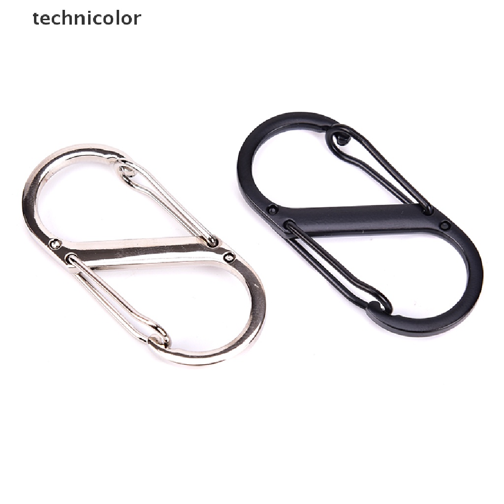 1 Móc Khóa Chữ S Bằng Thép Không Gỉ Nhiều Màu Sắc Dùng Trong Hoạt Động Ngoài Trời