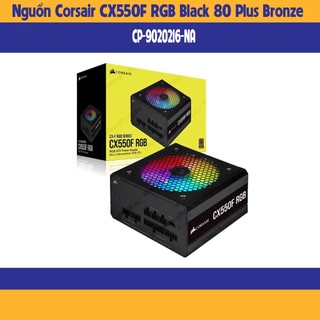 Nguồn máy tính corsair cx550f rgb black/white- cp-9020216-na