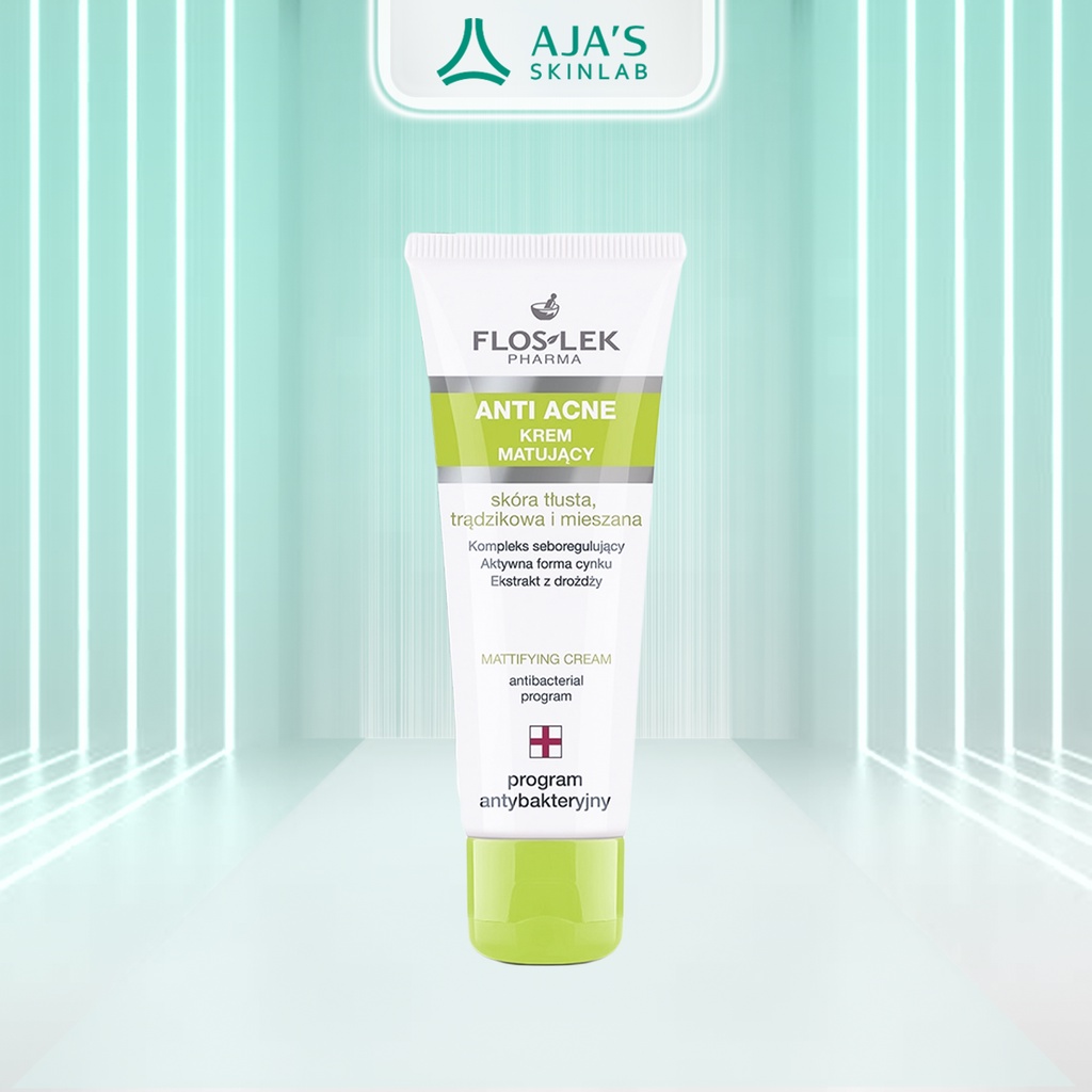 Kem dưỡng Floslek Anti Acne Mattifying Cream 50ml kiểm soát dầu mụn và điều tiết nhờn
