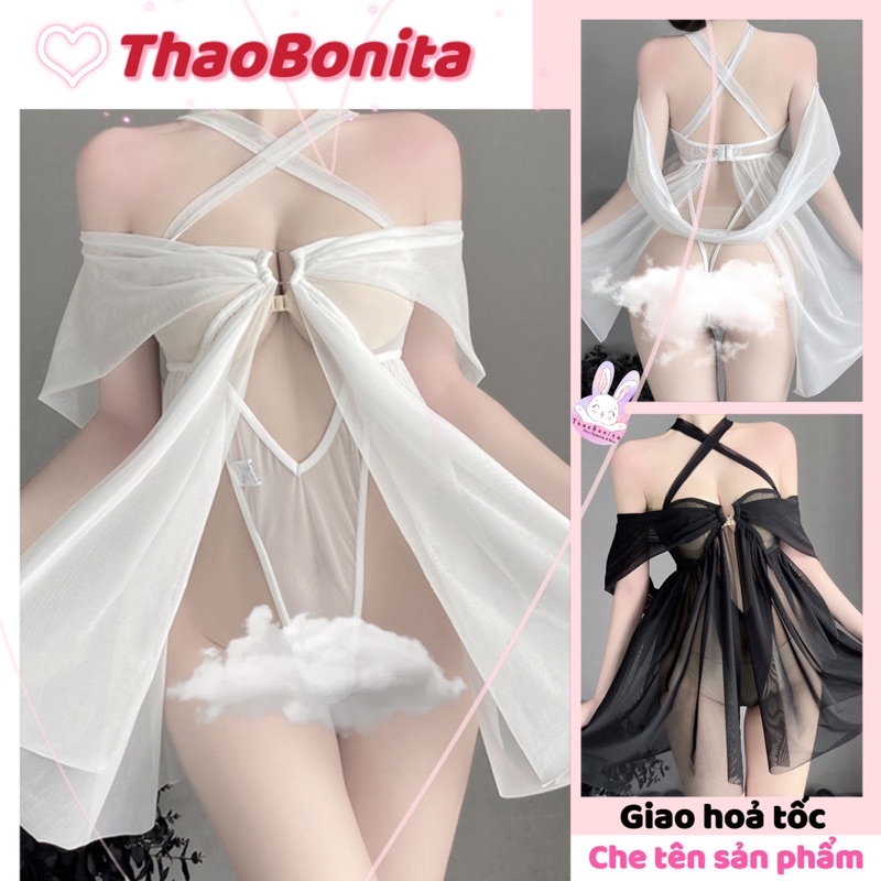 Bộ xẻ xuyên thấu thiết kế độc đáo L2577. Giao hoả tốc HCM. Đồ ngủ Cosplay sexy ThaoBonita | BigBuy360 - bigbuy360.vn