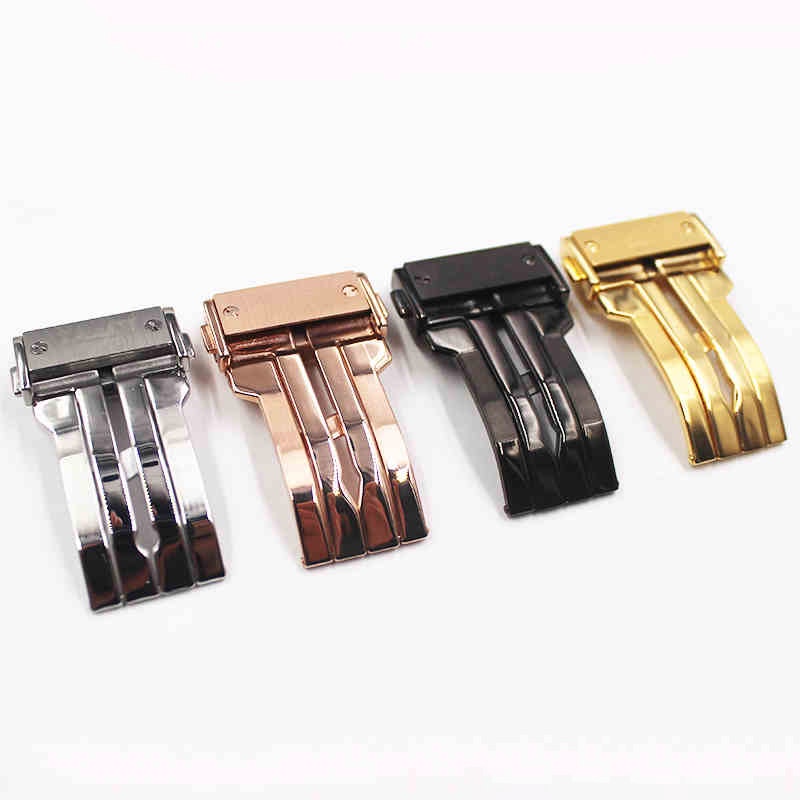 Khóa Bướm Gập Đôi 18 20 22 24MM Chất Lượng Cao Cho Đồng Hồ HUBLOT Big Bang