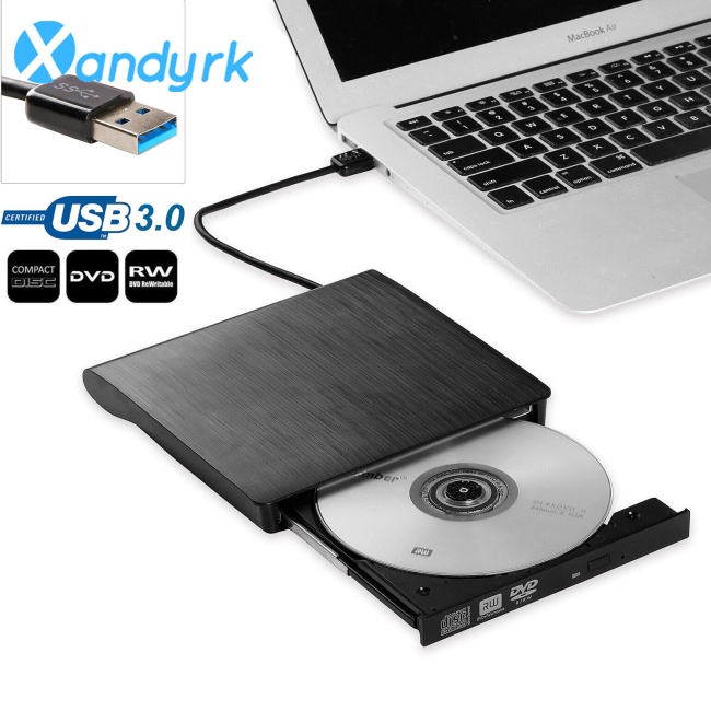 Đầu Đọc Đĩa Dvd Rw Cd 5gbps Cổng Usb 3.0 Cho Laptop Pc
