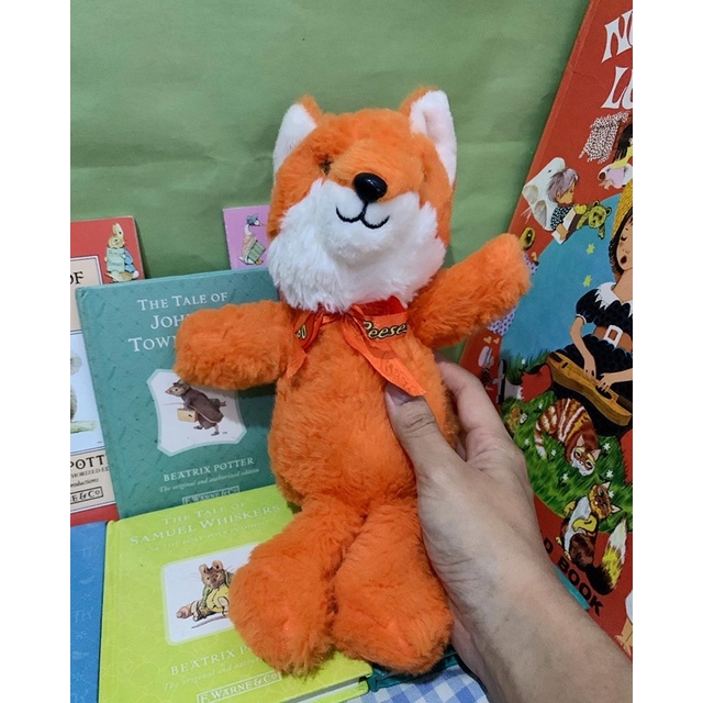 Gấu bông cáo cam lông mượt thú nhồi bông đồ chơi dễ thương