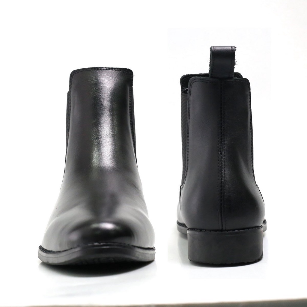 Giày chelsea boots da bò thật INICHI G1091có may đế