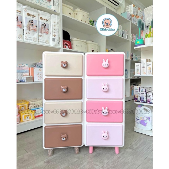 TỦ NGĂN KÉO GẤU THỎ