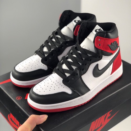 Giày thể thao nam nữ Jordan cổ cao màu đỏ đen cao cấp - Giày Jordan cao cổ nam nữ màu hot 2022 Full Box