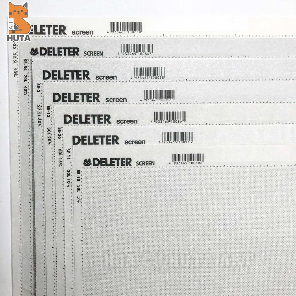 Hutaart tách tờ giá mềm - giấy screentone tạo hiệu ứng manga - deleter - ảnh sản phẩm 6