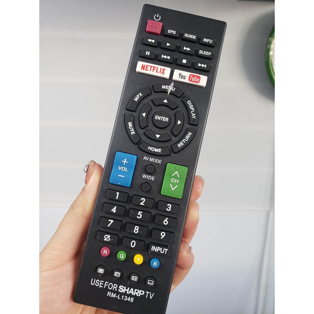 Remote điều khiển Tivi SHARP RM-L 1346