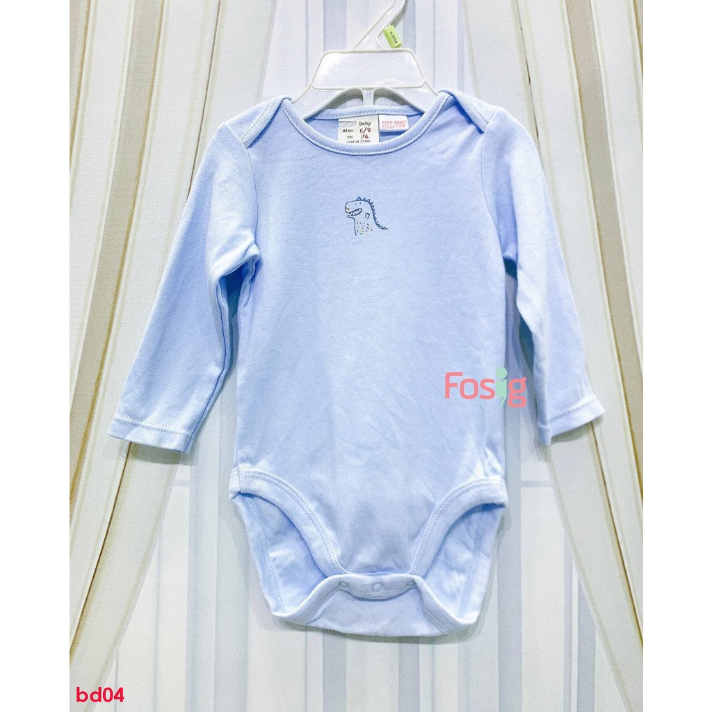 Bodysuit Tay Dài Bé Trai Zra - Xanh Trời KL