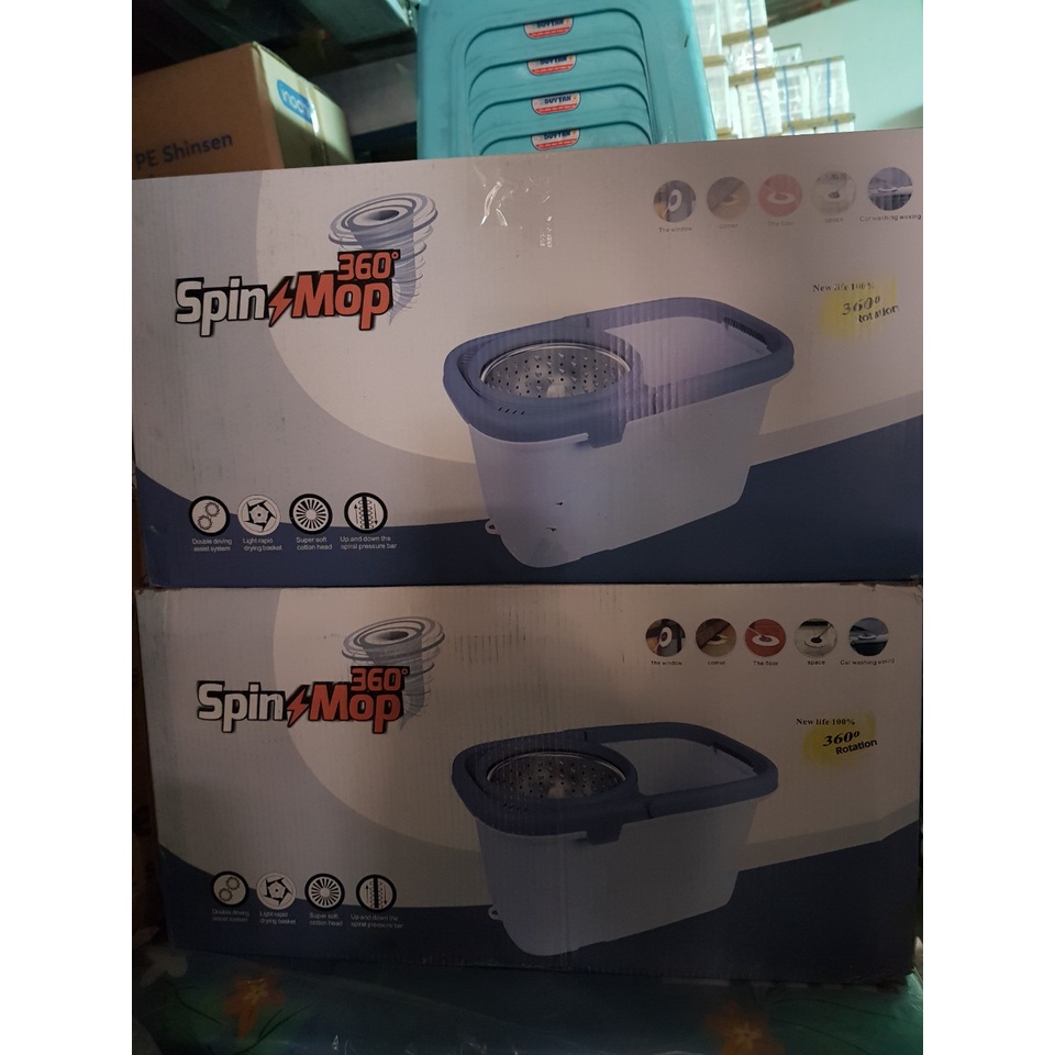 Thùng lau nhà Vuông 360 độ nhựa Dẻo