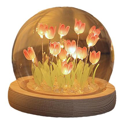N15 - Đèn Ngủ Hoa Tulip Nhiều Màu Sắc Thủ Công, Đèn Hoa Để Bàn, Đồ Decor Trang Trí, Quà Tặng Ý Nghĩa. A1
