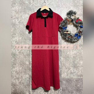 [BIGSIZE] Đầm Cổ Trụ Basic Bigsize 65-90kg ( mẫu mập )