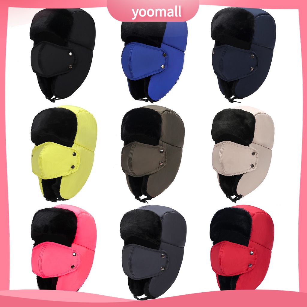 Nón Lông Dày Che Tai Giữ Ấm Chống Gió Cho Nam Nữ