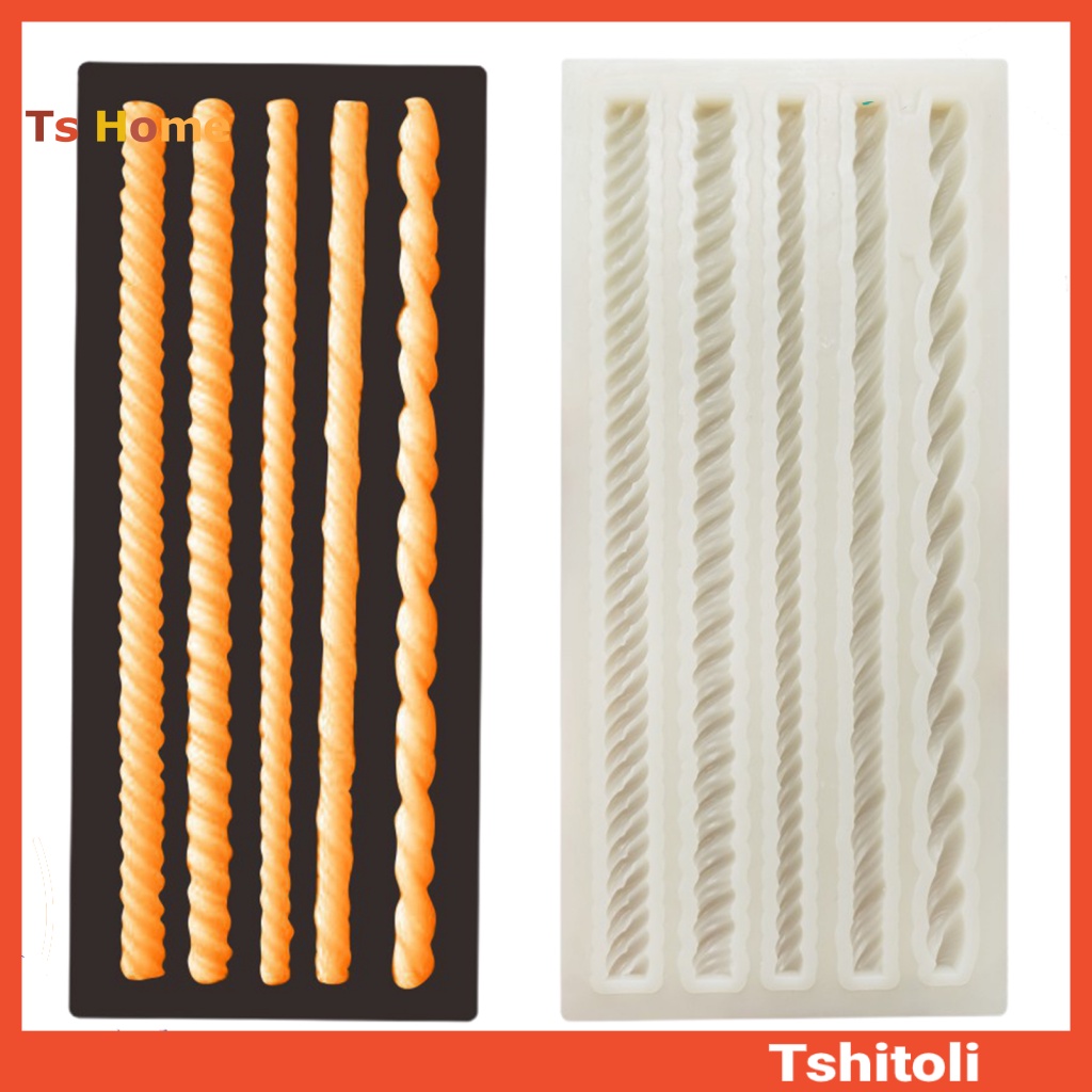 Bộ 5 Khuôn Silicone Làm Bánh Tráng Miệng DIY Có Thể Tái Sử Dụng