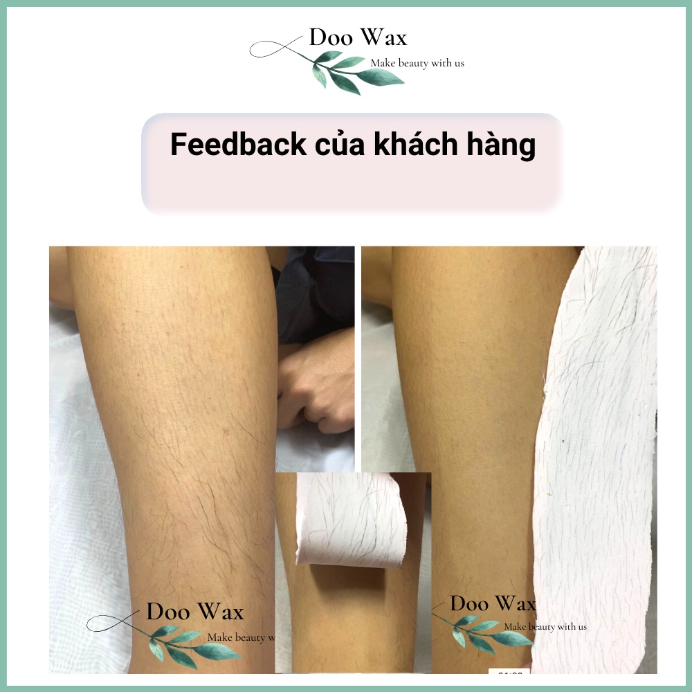 100g Sáp wax lông nách, wax râu nam cứng sạch, wax ria mép bikini, loại siêu bám lông, wax dẻo, thơm, tặng kèm que gỗ to