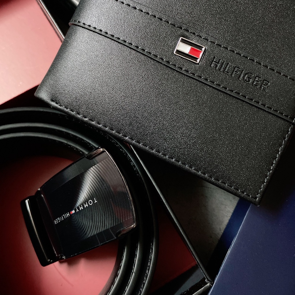 Set TM ví sọc giữa + nịt vuông trơn - S261