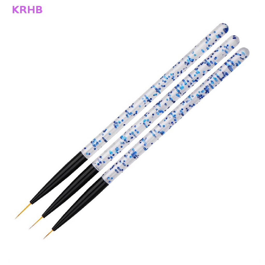 Set 3 Cọ Vẽ Trang Trí Móng Tay Nghệ Thuật Chuyên Nghiệp Mới